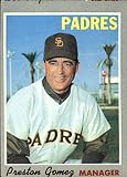 1970 Topps Series 5 Baseball #513 Preston Gomez San Diego Padres Manager Set Break 2 (See Scan for Actual MLB Trading Card you will receive)