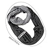 Pxcewdcx Infinity Scarf Winter | Two Color Contrast Warmer Wrap | Winter Scarf with Zipper Pocket | for Women Men Daily Commuting Outdoor Skiing Hiking Holiday Travel #4