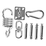 Hemobllo Ganchos Resistentes para Columpios y Hamacas Kit de Fijación para Yoga Acero Inoxidable Duradero Accesorios para Exteriores y Camping