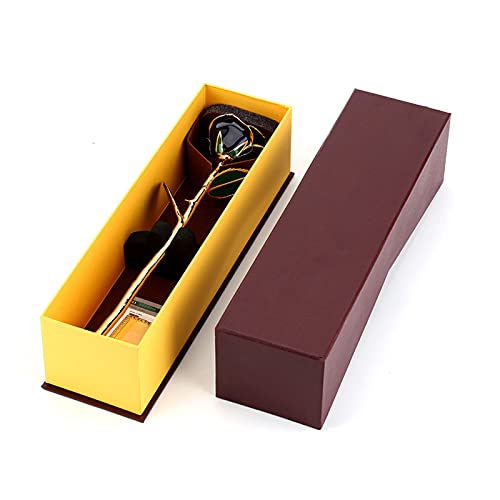 Gold Dipped Rose Flowers 24k Gold Rose Girlfriend Gift 24k Rose Gold Rose Love Stem Dipped 24k Rose Foil Trim Geschenken voor Haar