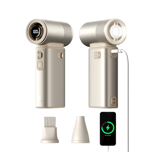 JISULIFE Portable Handheld Fan Ultra2, 9000mAh Max 25 Hrs, 5 IN 1, 100 Speed Turbo Fan Rechargeable 18W Power Bank with Flashlight, Metal Shell Multi-Function Travel Essentials Gifts for Men
