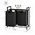 Kitstorack Laundry Basket Organizer, Laundry Hamper with Shelf & 2 Pull-Out Removable Bags, Dirty Clothes Hamper Organizer for Laundry Room Bathroom and Dorm, 2 x 11.8 gallons (44.5L)