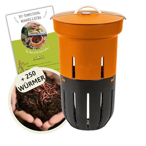 Beetkomposter Wurmvase XL (12L) inkl. Kompostwürmer Starterset