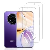 Hhfcryst Pellicola Idrogel Protettiva per Realme 14 Pro+, 3 Pezzi HD Trasparente Morbido TPU Protezioni per Lo Schermo(Non Vetro Temperato)
