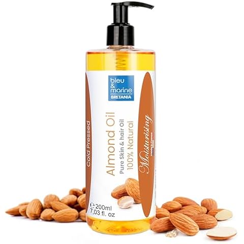 Pure Cold Pressed Sweet Almond Oil 200ml Cover