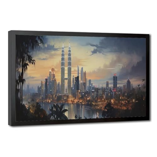 Tableau de Kuala Lumpur rétro pour transformer votre bureau en une invitation au voyage