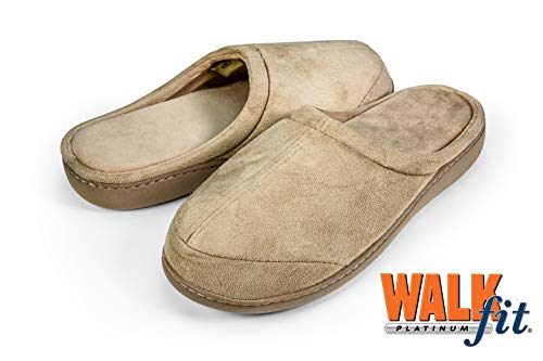WalkFit Platinum Total Comfort Slippers Women’s or Men’s House Shoes Memory Foam for Use Indoor/Outdoor with Anti3