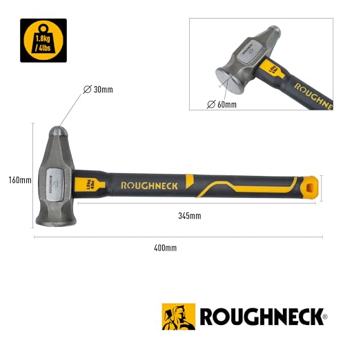 Miniatura 2 de Roughneck Gorilla Rou65804 - Martillo De Trineo Fibra De Vidrio, 4 Libras 4 Libras, Mango De Compresión