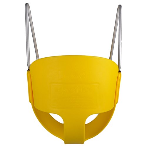 Swing Set Stuff Highback Full Bucket (Yellow) With Chains And Hooks And Sss Logo Sticker #TOP2