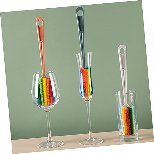 CLISPEED 12Pçs Escova De Limpeza De Cabo Longo Escova De Copo Garrafa De Lavagem Esponja Escova De L