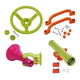 lopituwe Lernspielzeug Spielplatzzubehör Kinder Gartenspielset Lenkrad Teleskop Spaß sicher lang anhaltender Spielspaß Stunden Spielhaus Baumhausaufsatz Klettergerüst