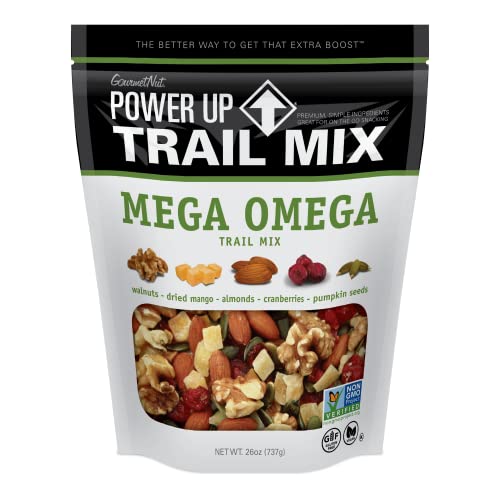Image of GourmetNut Power Up Trail Mix, Mega Omega Trail Mix 26 oz