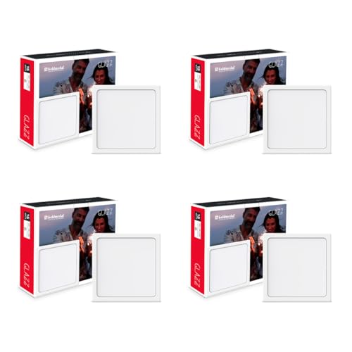 Image of Goldmedal Glazz 15W Sqaure Celing Light | Recessed LED Downlight for False Ceiling | Cut Out :6.02 Inch |Downlight for Home,Hall,Room,Kitchen,Office,Shop|Color Changing (CCT), Pack of 4