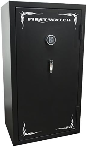 First Watch BH50136240 24-Gun Black Hills Series Fire-Resistant Electronic Safe, Black Powder Coat