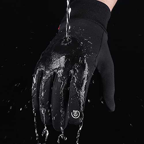 Fancyes Luvas de Ciclismo Térmico Luvas Antiderrapantes de Esportes de Inverno para Caminhada à Prov
