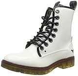 Profilsohle MUSTANG Damen 1235-503 Combat Boots, Weiß (Weiß 1), 41 EU