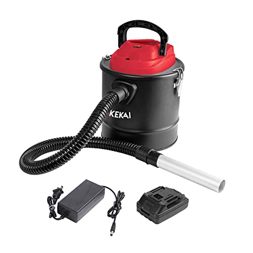 Kekai Aspirador | Soplador de Cenizas Inalámbrico 12 litros Graciano Filtro HEPA Lavable con Batería y Cargador