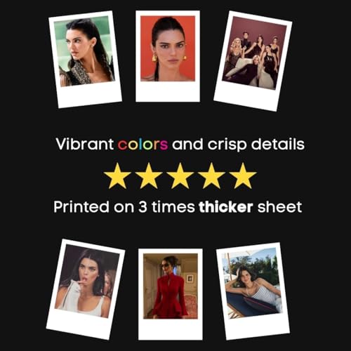 Image of Kendall Jenner Poster | Kendall Jenner Pics Polaroids (Set of 15) | Aesthetic Kendall Jenner Kardashian Mini Poster (8 x 6 cm) Posters for Phone Accessories, Bedroom, Office, room decoration (Kendall Jenner)