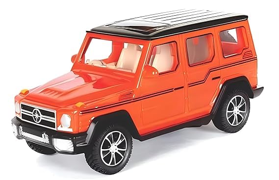 BEST DEALS Mercedes G Power Toy Car for Kids,Openable Doors Sports SUV Car, Pull Back Action Jeep, Looks Like Real Maruti Jimny/Gypsy/Thar/G Wagon/Benz (Orange, Red) (B0D5M631TC) Amazon Price History, Amazon Price Tracker