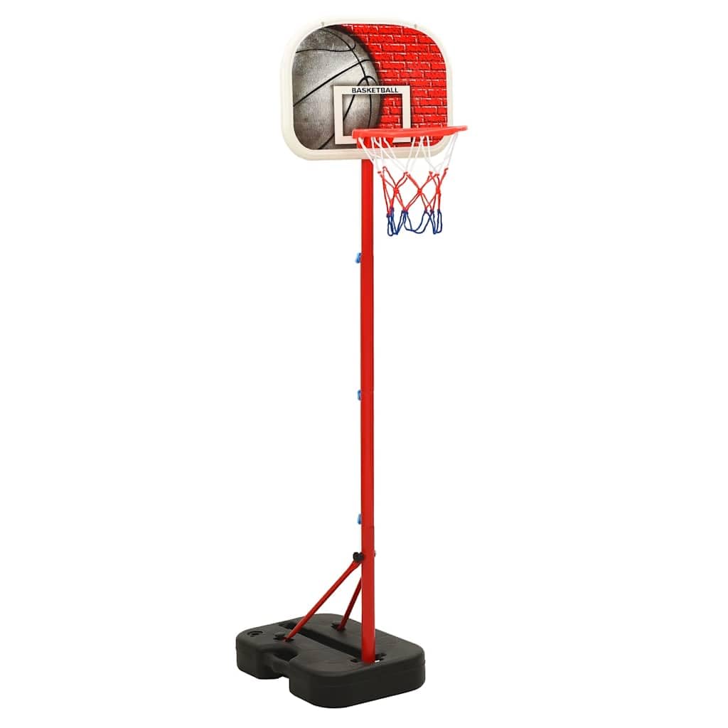 Juego de baloncesto portátil ajustable de 138,5 a 166 cm con cesta, red y pelota para niños, juguete deportivo al aire libre e interior, con soporte para jardín, entrenamiento y ejercicio