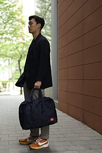 KOELE, Foldable Luggage Duffel Bag for Gym and Travel, Water-Resistant Weekender Overnight Lightweight Large Bags (NAVY) 9 KOELE, Foldable Luggage Duffel Bag for Gym and Travel, Water-Resistant Weekender Overnight Lightweight Large Bags (NAVY)