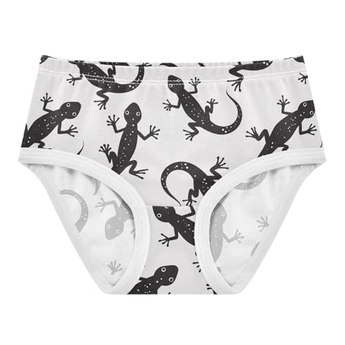 Wusikd Black Gecko Girls' Underwear Cotton Girls Briefs Soft Toddler Underwear 2T