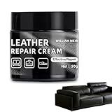ROKZELT Leder Reparatur Set Schwarz, Flüssigleder Lederfarbe, Lederpflege Für Glattleder, Ledercreme Für Sofa Autositz Motorradjacke, Kratzer Reparatur, Flüssigleder Schwarz, Kunstleder Reparatur Set
