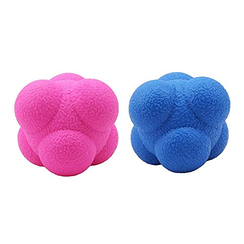 Reaction Ball,Hexagonal Agility Ball For Towards Training Improvement Of Hand-Eyereaction And Agility Coordination Reflex Exercise Sports,Can Improve The Concentration Of Teenagers And Adults(2 Pcs) #TOP2