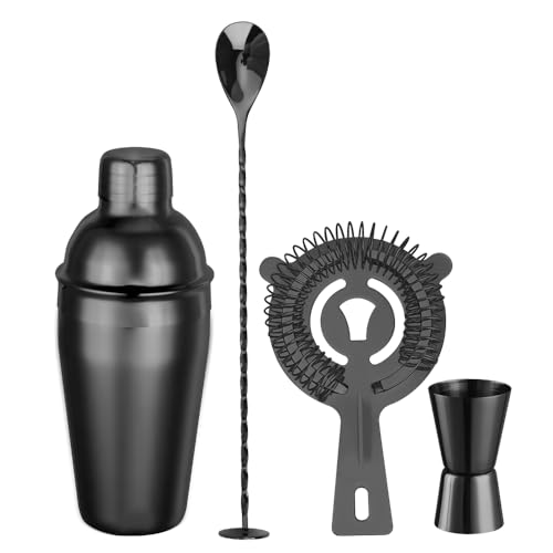 ELEGANTZ Luxury Cocktail Shaker Set – 4-Piece Bartender Kit with