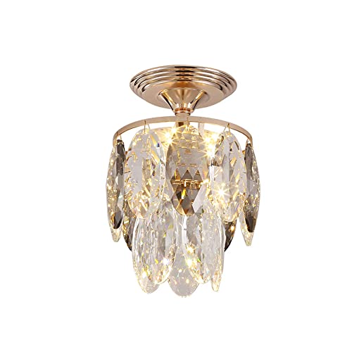 Lustre en cristal moderne LED E14 plafonnier suspendu intérieur