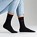Camano Unisex Socken für Damen und Herren Businesssocken Komfortbund Bequem Langlebig Baumwolle Soft mit verstärktem Fersen- und Zehenbereich 4er Pack 39/42 black