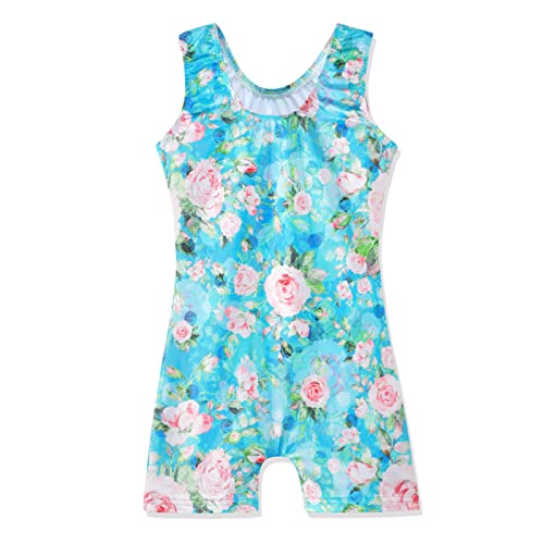Kidsparadisy Gymnastics Leotards For Toddler Girls Unitards 5T Biketard For Girls 6T (Flower B, 5-6 Years) #TOP1
