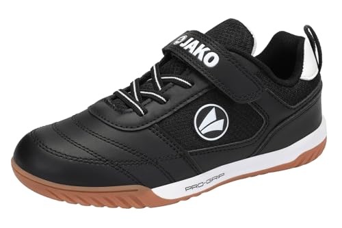 Jako Chaussures de Sport en Salle J-SH Winger Ev Unisexes pour Enfant, Jet Black White., 37 EU