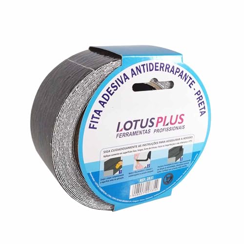 Fita Antiderrapante 50mm X 5 Metros Preta Lotus