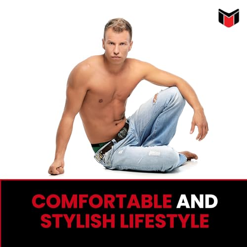 UFM Men’s Viscose Boxer Brief, Patented Adjustable Support Pouch Underwear for Men 2 PACK3