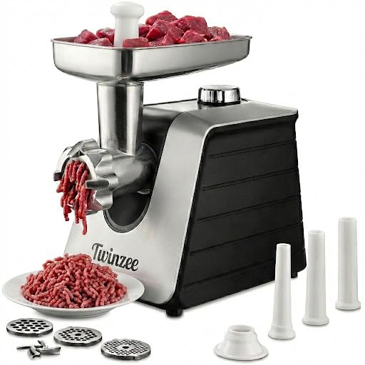 Meat Processor Amazon Electric Meat Grinder Twinzee (Black) - For Meat and Sausage - Food ...