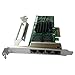 1GbE Ethernet Card I340-T4 Quad RJ-45 Copper Ports PCIE X4 Ethernet Server Network Adapter(NIC) E1G44HTBLK Compatible Intel 82580 Chip with Low Profile Bracket