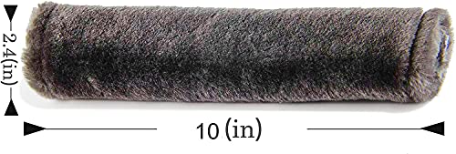 Image of Soft Faux Sheepskin Seat Belt Shoulder Pad for a More Comfortable Driving, Compatible with Adults Youth Kids - Car, Truck, SUV, Airplane,Carmera Backpack Straps 2 Packs Brown