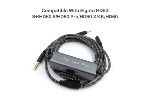 Cable Chat Link Pro compatible con Elgato HD60 S+ HD60 Pro y controladores de juego 3
