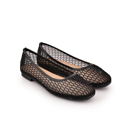 Image of CUSCINO Womens Breathable Net Ballet Flat
