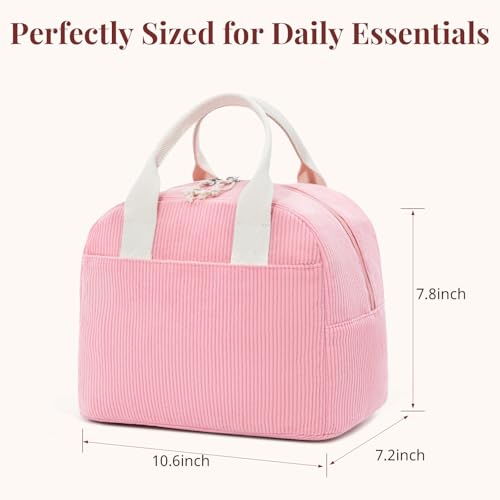 Image of LOVELYWIND Lunch Box for Women Cute Lunch Bags for Women Lunch Tote Bags Reusable Insulated Lunch Box Large Capacity Reusable Insulated Cooler for Work or Travel Gifts or Beach