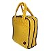 Quilted Professional Makeup Cosmetic Tote Beauty Bag With Removable Brush Storage Pocket Ideal for Cosmetic Bottles Brushes Acessorries (Yellow)
