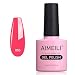 AIMEILI Soak Off UV LED Gel Nail Polish - Neon Shocking Pink (055) 10ml