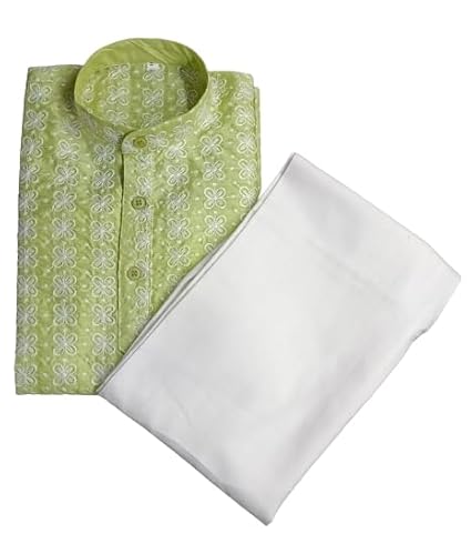 CHIKANKARI KURTA PYJAMA FOR BOYS