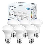 reflector con lampara bajo consumo de 105w espiral incluida ★ Bajo Consumo: con casquillo E27 ANWIO Bombillas LED tienen un brillo de 806 lúmenes. Con un bajo consumo de energía de 8W equivalente a 60W;