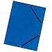 Produktbild Original Falken 25er Pack Premium Einschlagmappe. Made in Germany. Aus extra starkem Colorspan-Karton mit 3 Innenklappen und 2 Gummizügen DIN A4 blau Juris-Mappe Sammelmappe für Büro und Schule
