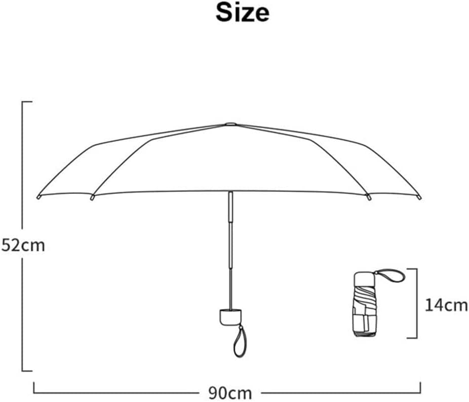 Windproof Umbrella Strong Umbrellas Pocket Umbrella Flat Umbrella Folding Parasol Sunscreen Portable Travel Umbrella Umbrellas for Rain
