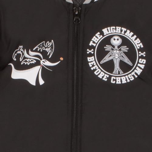 Disney Nightmare Before Christmas Varsity Bomber Jackets for Boys Jack Skellington Coats3