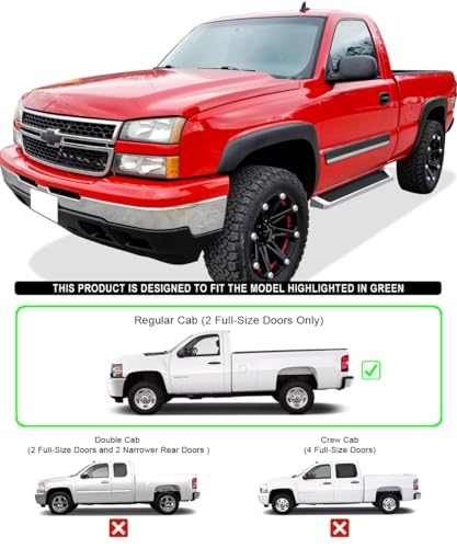 Estribos laterales APS para Chevy Silverado y GMC Sierra miniatura 2