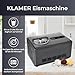 KLAMER 2-in-1 Eismaschine & Joghurtbereiter 2 L, 220 W Eiscrememaschine aus Edelstahl mit Kühl- und Heizfunktion, hausgemachtes Speiseeis mit selbstkühlendem Kompressor, inkl. Konsistenzsteuerung